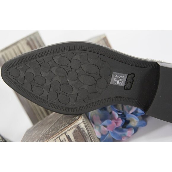 Coach Snake Leather Bowery Beaded Booties Boots 6 - Picture 6 of 6